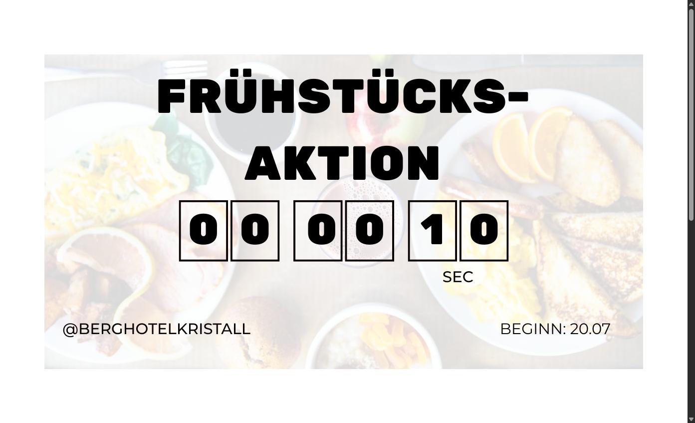 10-Sekunden-Challenge beim Frühstück
