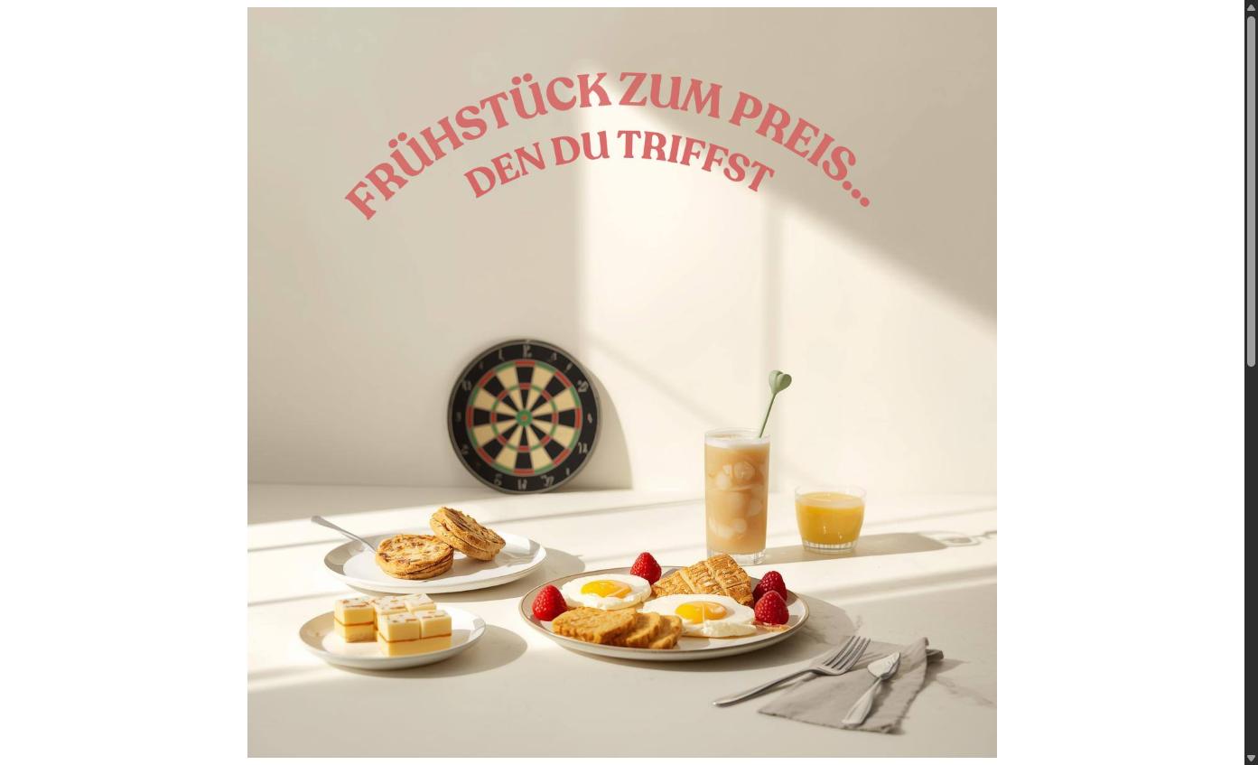 Frühstücks-Dart-Challenge