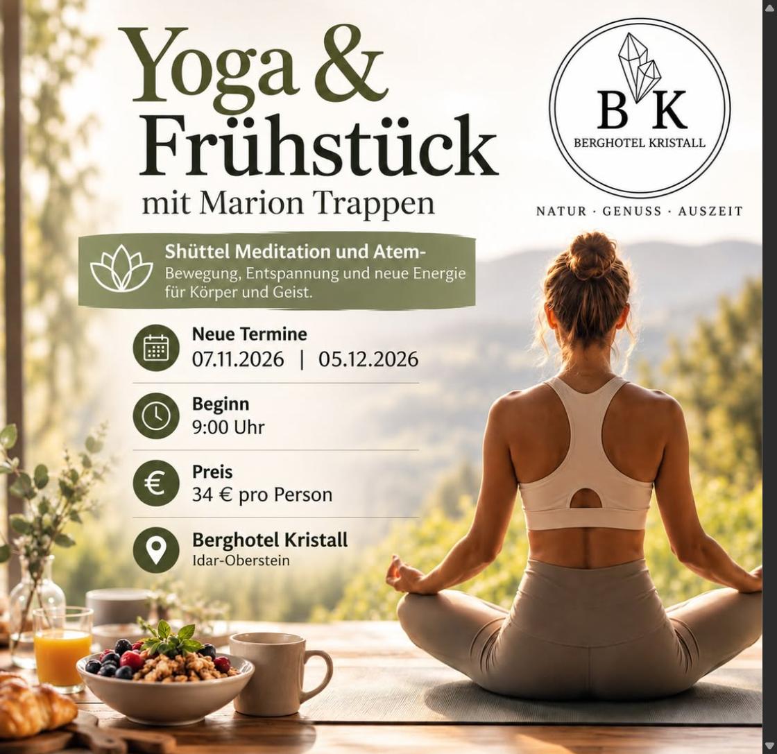 Yoga & Frühstück mit Marion Trappen im Berghotel Kristall