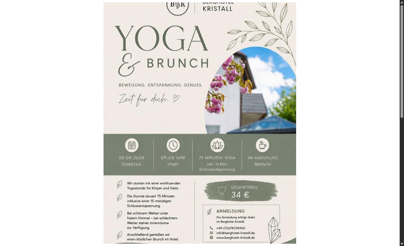 Yoga und Frühstück mit Leah Wink